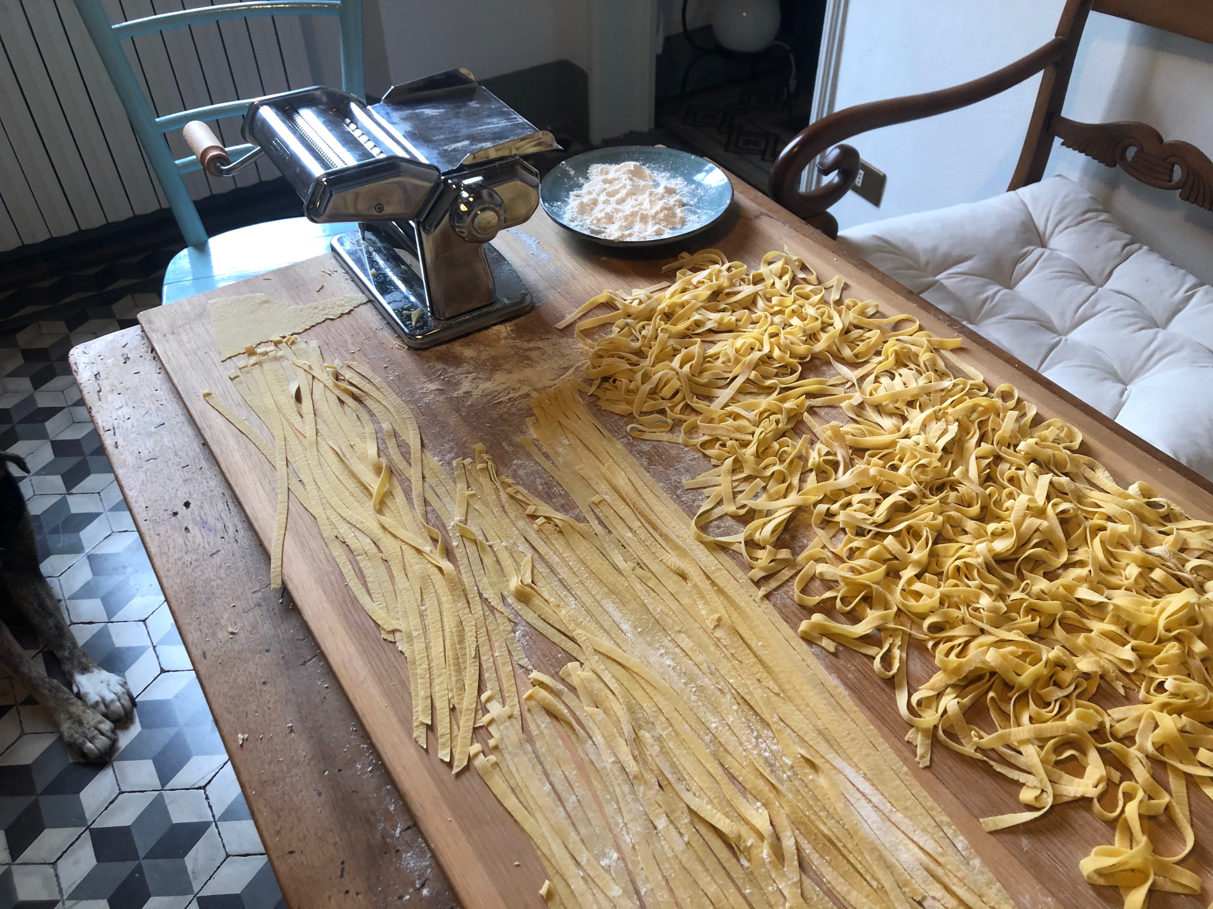 Pasta fresca hecha a mano