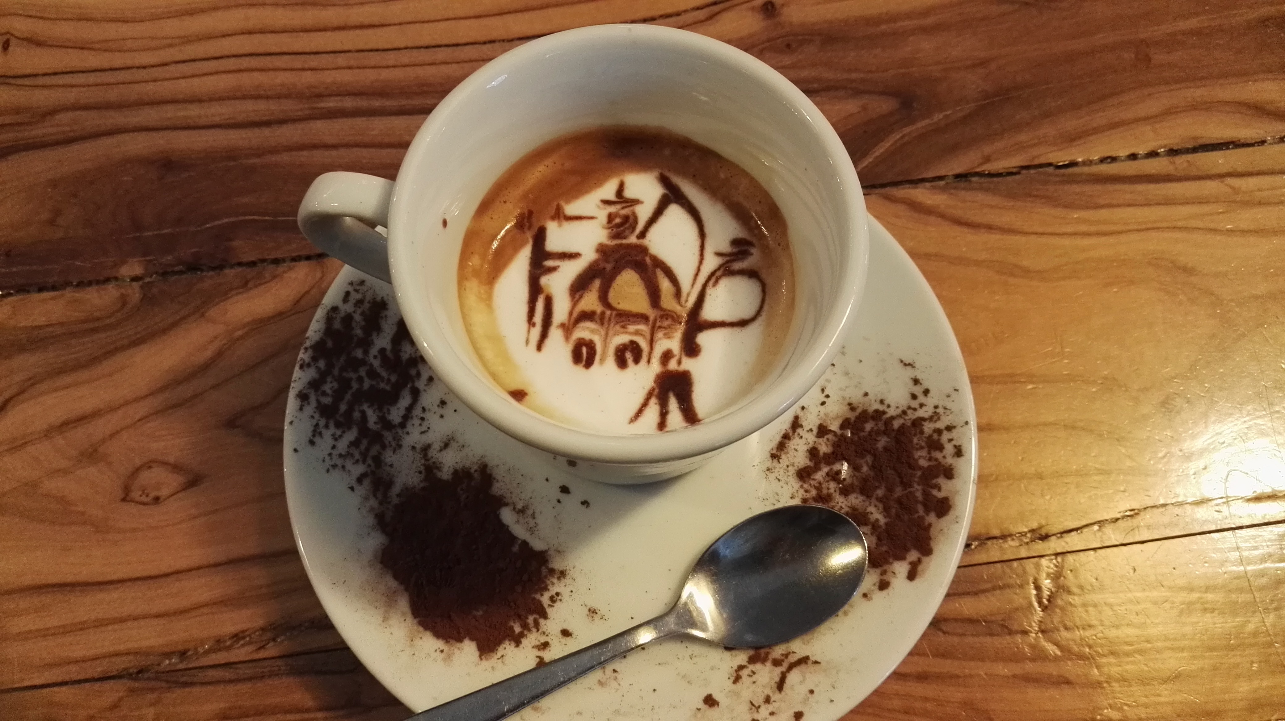 Cappuccino en un bar de Florencia