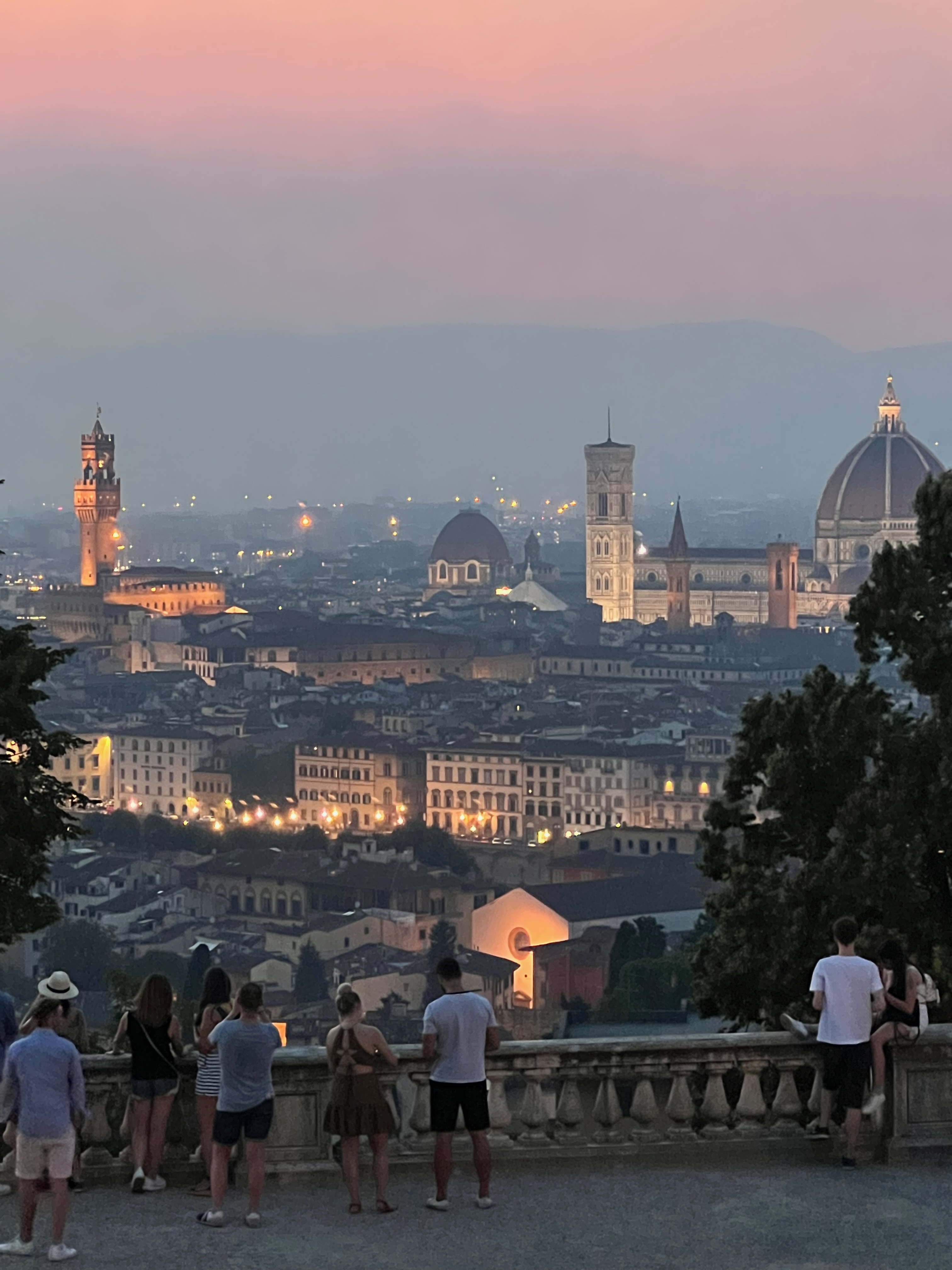 Atardecer en Florencia desde el Piazzale Michelangelo