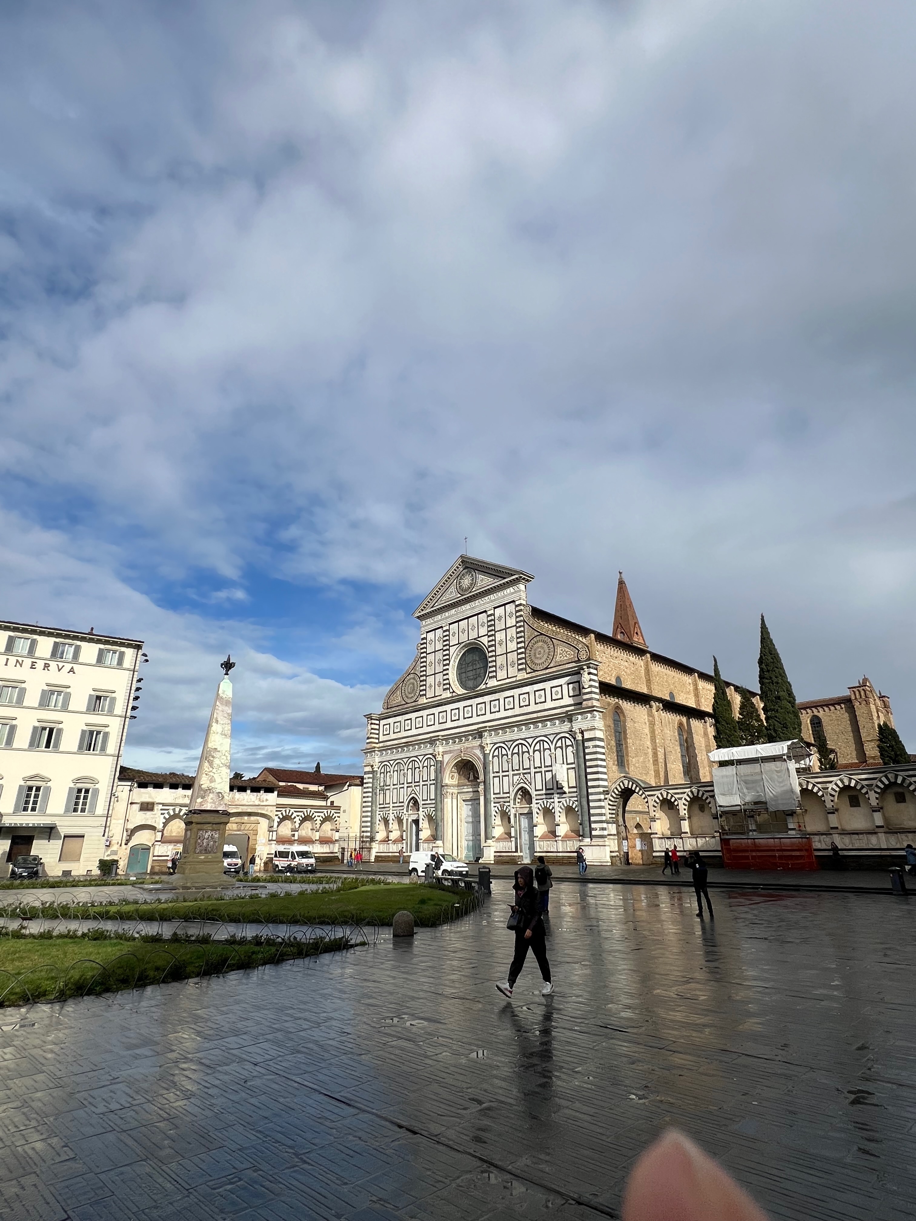 Fachada de la basílica de Santa Maria Novella en Florencia