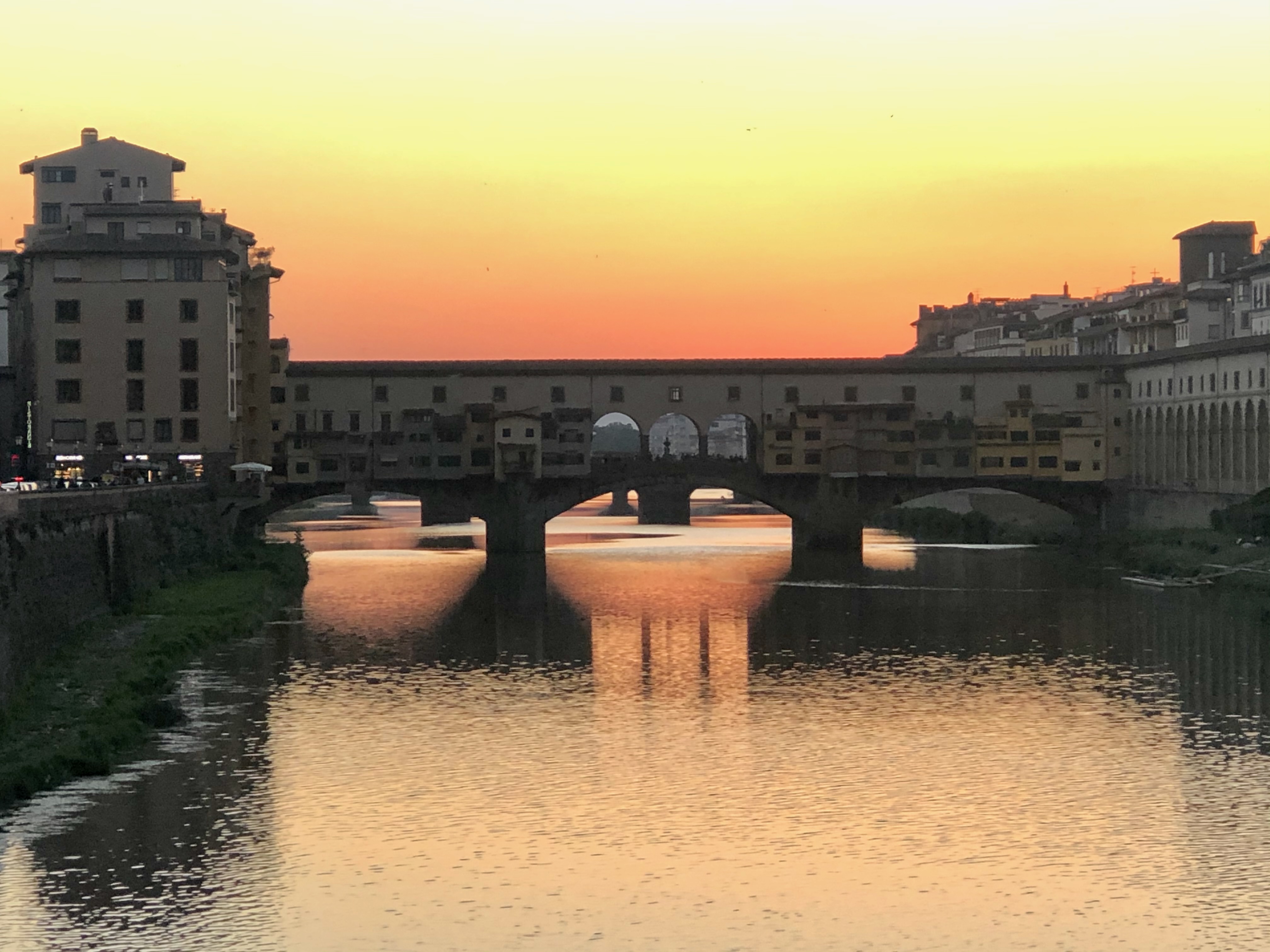 El Ponte Vecchio al atardecer